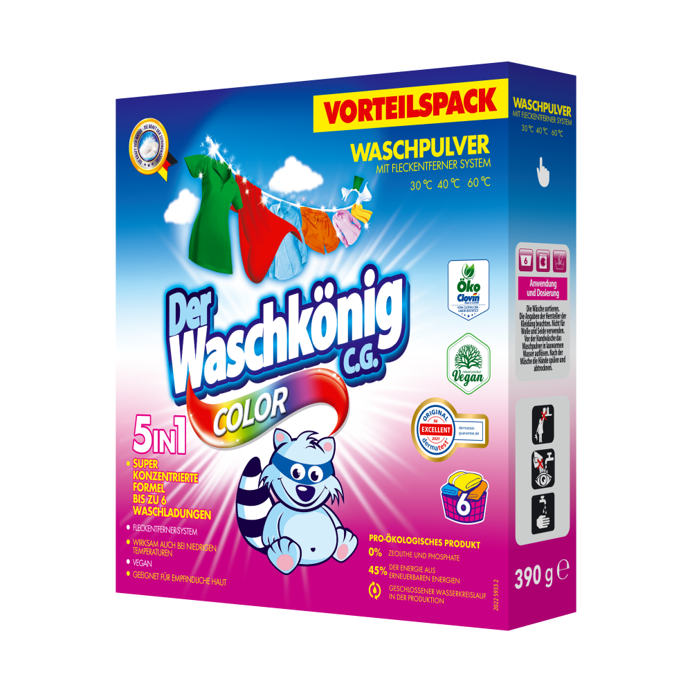 Proszek do prania Der Waschkönig C.G. Color 390g