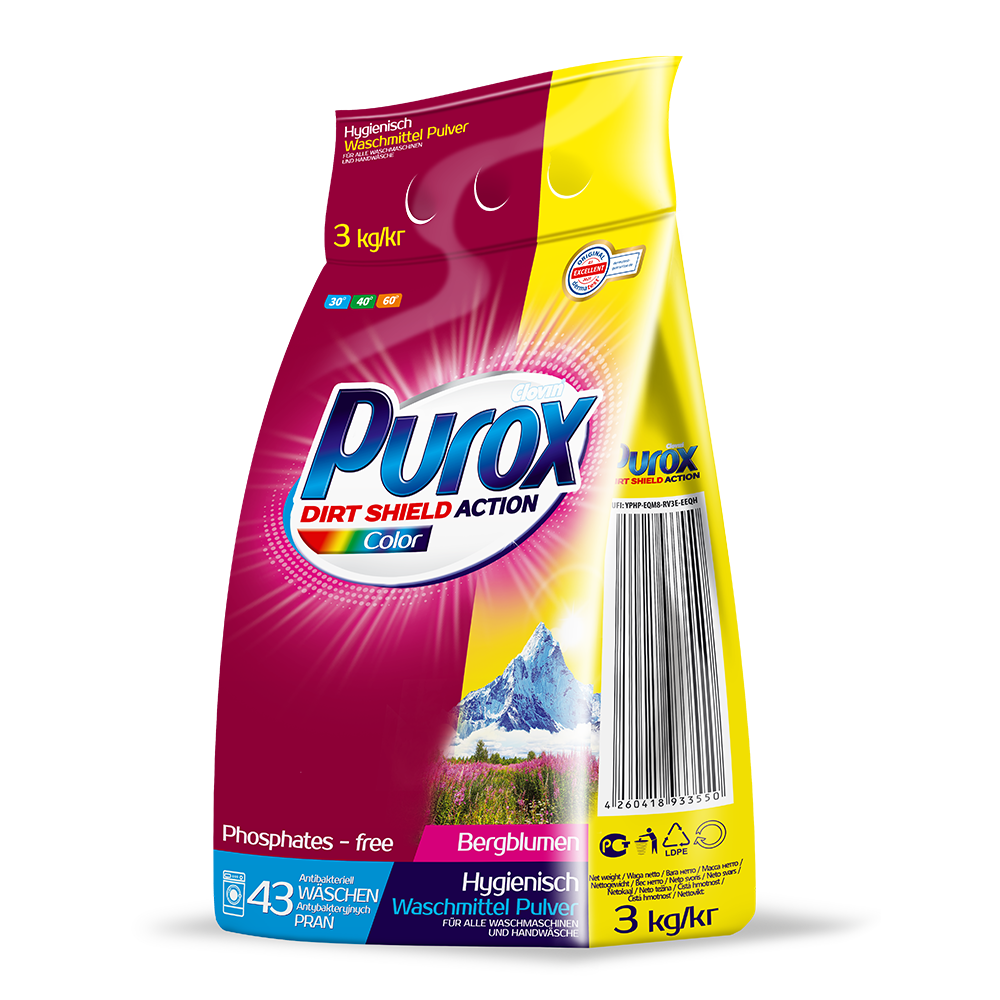 Proszek do prania Purox Color3 kg worek