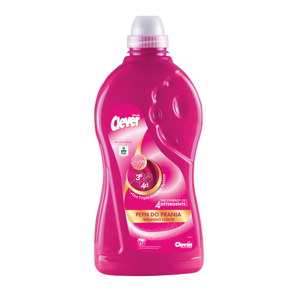 Płyn do prania Clever Wool & Silk 2L 67 prań