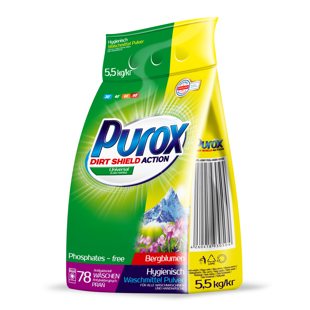 Proszek do prania Purox Universal 5,5 kg worek