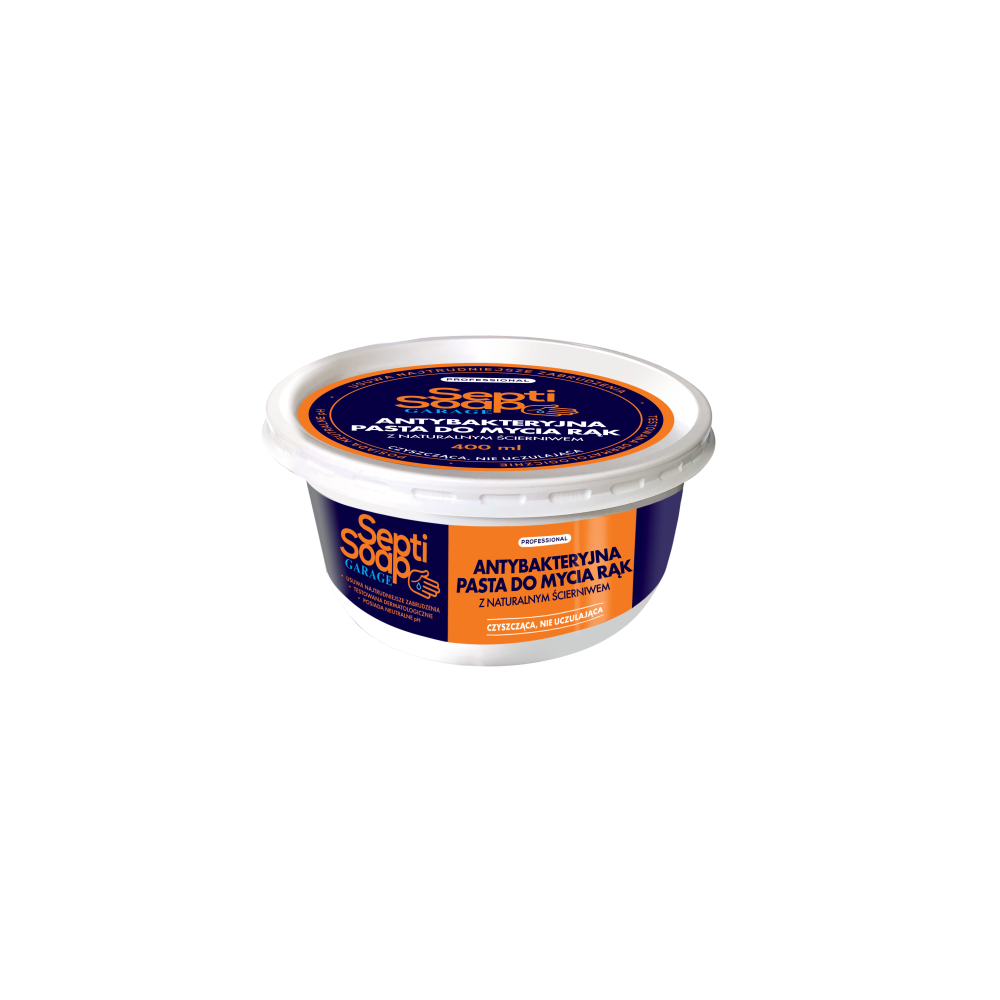 SeptiSoap Garage - Antybakteryjna pasta do mycia rąk z naturalnym ścierniwem 400 ml