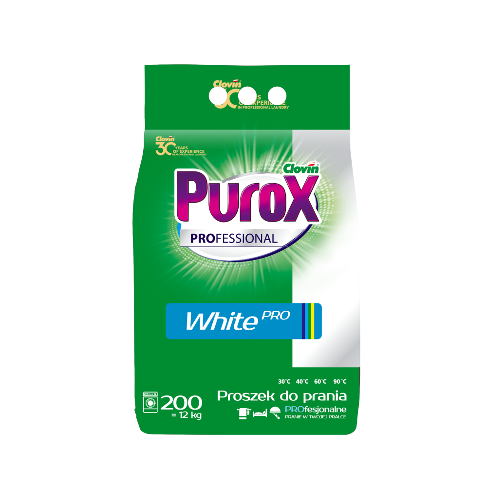 Proszek do prania PUROX Professional WHITE PRO 12kg
