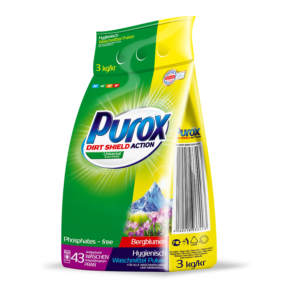 Proszek do prania Purox Universal 3 kg worek