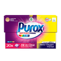 Kapsułki proszkowe do prania Purox Color 20 sztuk | Sklep CLOVIN