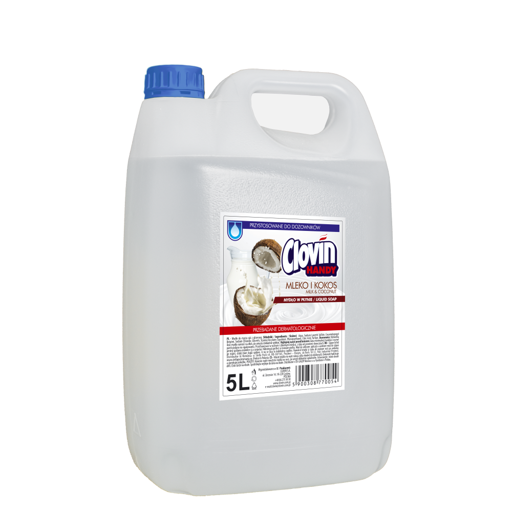 Mydło Clovin Handy Eco Mleko i kokos 5 l