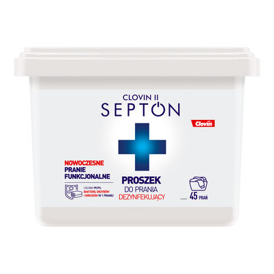 Clovin II Septon 5,175 kg wiaderko - dezynfekujący, bezfosforanowy proszek do prania