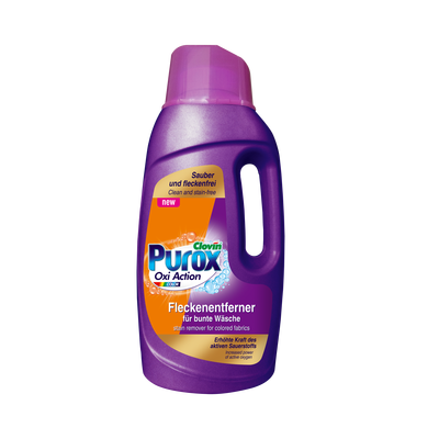 Purox tlenowy odplamiacz w płynie do tkanin kolorowych 1,5 l