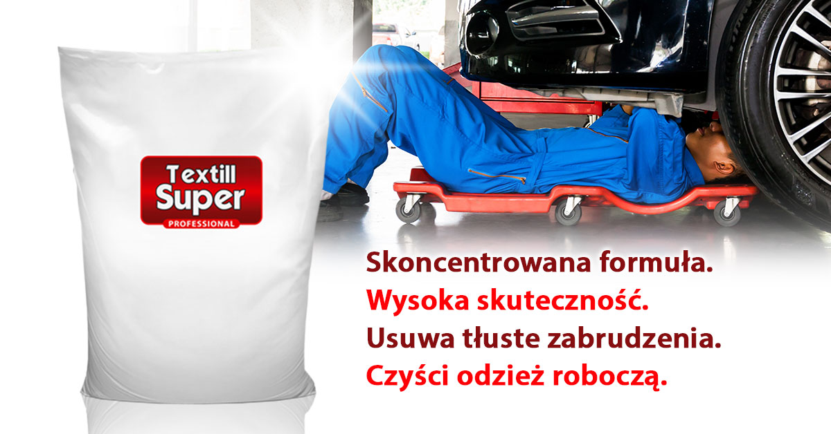 Koncentrat piorący TEXTILL Super - podwyższona skuteczność