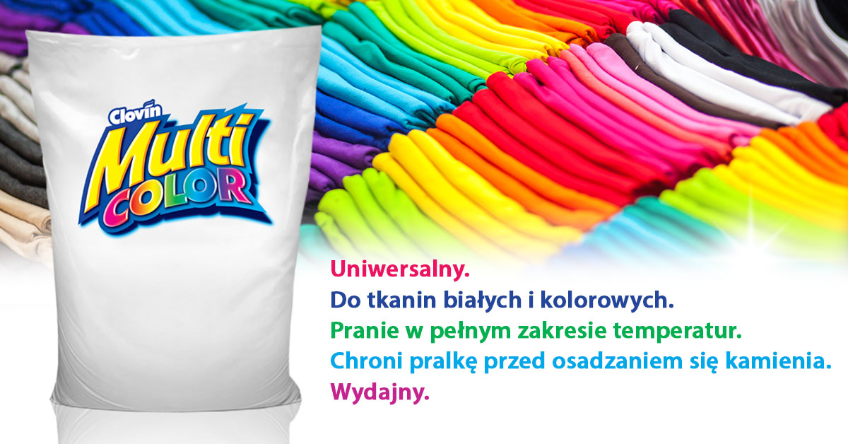 Multicolor 15 kg proszek do prania tkanin kolorowych